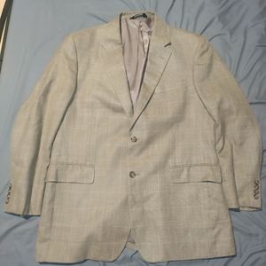 Jos A bank wool, linen and silk 2 button blazer 44R